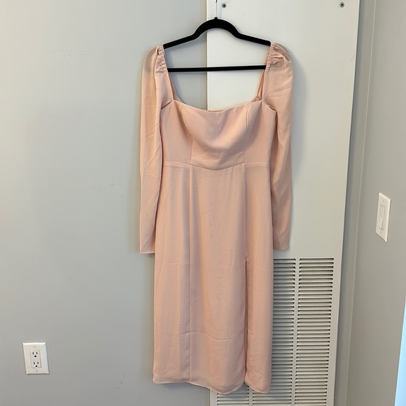 EUC Anthropologie BHLDN pink midi dress - Picture 3 of 6